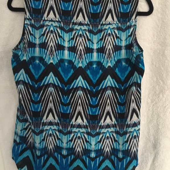 Anne Klein Colourful Sleeveless Blouse - Picture 4 of 5